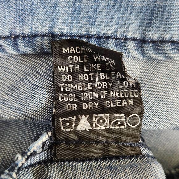 Velvet Heart Chambray Mini Shirt Dress Size Large Chambray Mini Dress - Picture 8 of 9